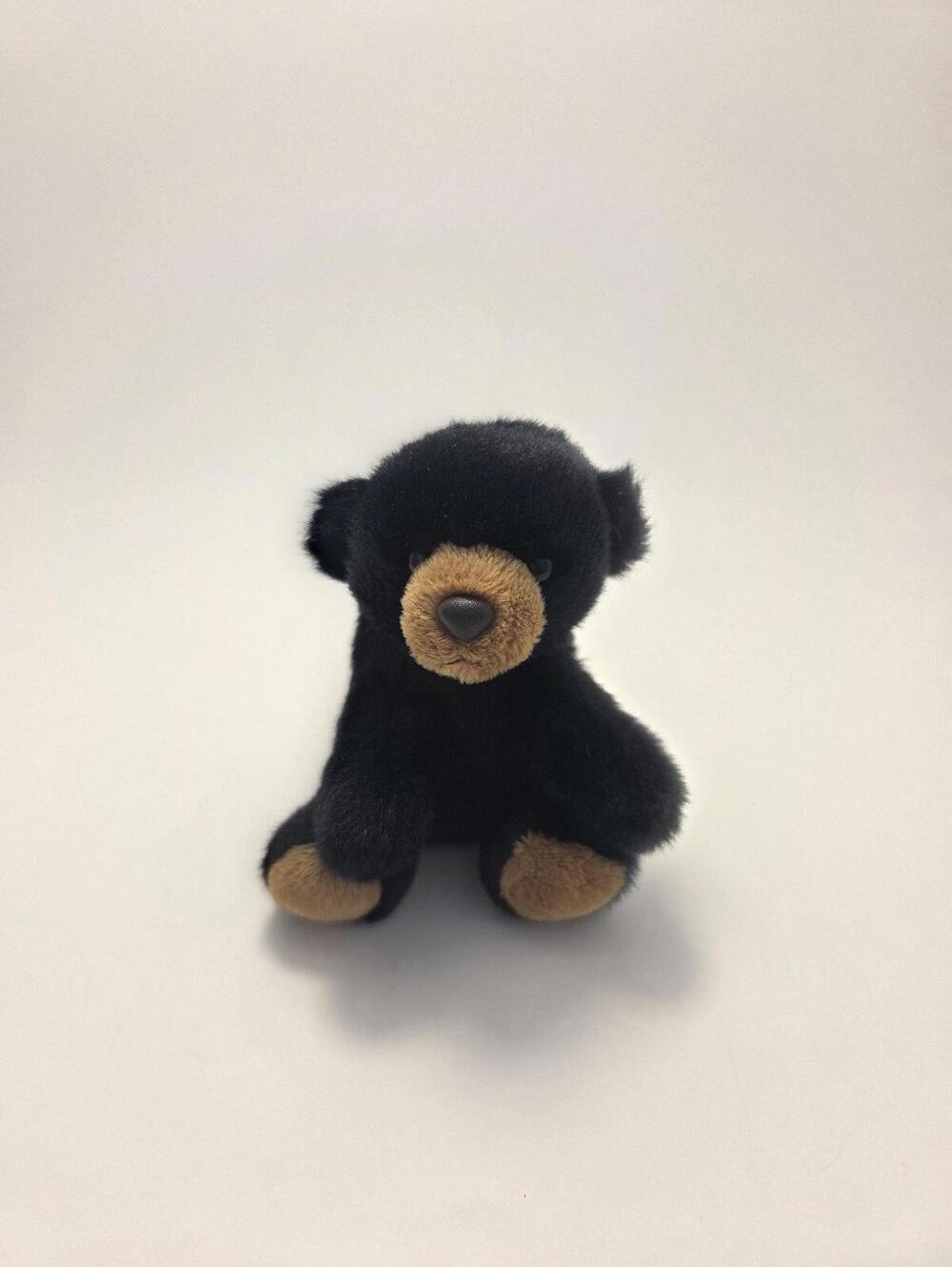 Aurora Shoulderkins Black Bear Stuffed Animal (4 inch)